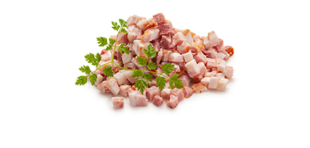 Bacon Wuerfel